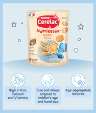 Load image into Gallery viewer, Cerelac Nutribites 180g Pouch high in Iron, Calcium and Vitamins, age-appropriate texture and size