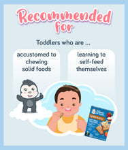 Load image into Gallery viewer, Gerber Soft Baked Grain Bars Strawberry Banana recommended for toddlers to chew solid foods and learn self-feed