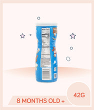 Load image into Gallery viewer, Nutrition facts of Gerber Puffs Apple Cinnamon 42g Canister