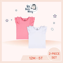 Load image into Gallery viewer, Gerber 2 Pack Baby Girl Pink-White Short Sleeve Top