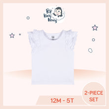 Load image into Gallery viewer, Gerber 2 Pack Baby Girl Pink-White Short Sleeve Top