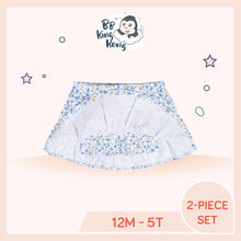 Load image into Gallery viewer, Interior of blue Gerber Baby Girl Flora Skirt