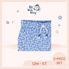 Load image into Gallery viewer, Light blue Gerber Baby Girl Short Pant waistband