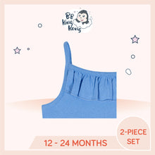 Load image into Gallery viewer, Close up of blue Gerber Sleeveless Top