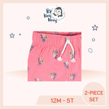 Load image into Gallery viewer, Pink floral Gerber Baby Short Pant with elastic waistband