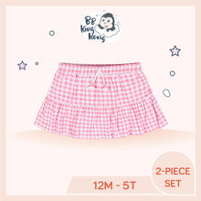 Load image into Gallery viewer, Pink gingham Gerber Baby Girl Skirt