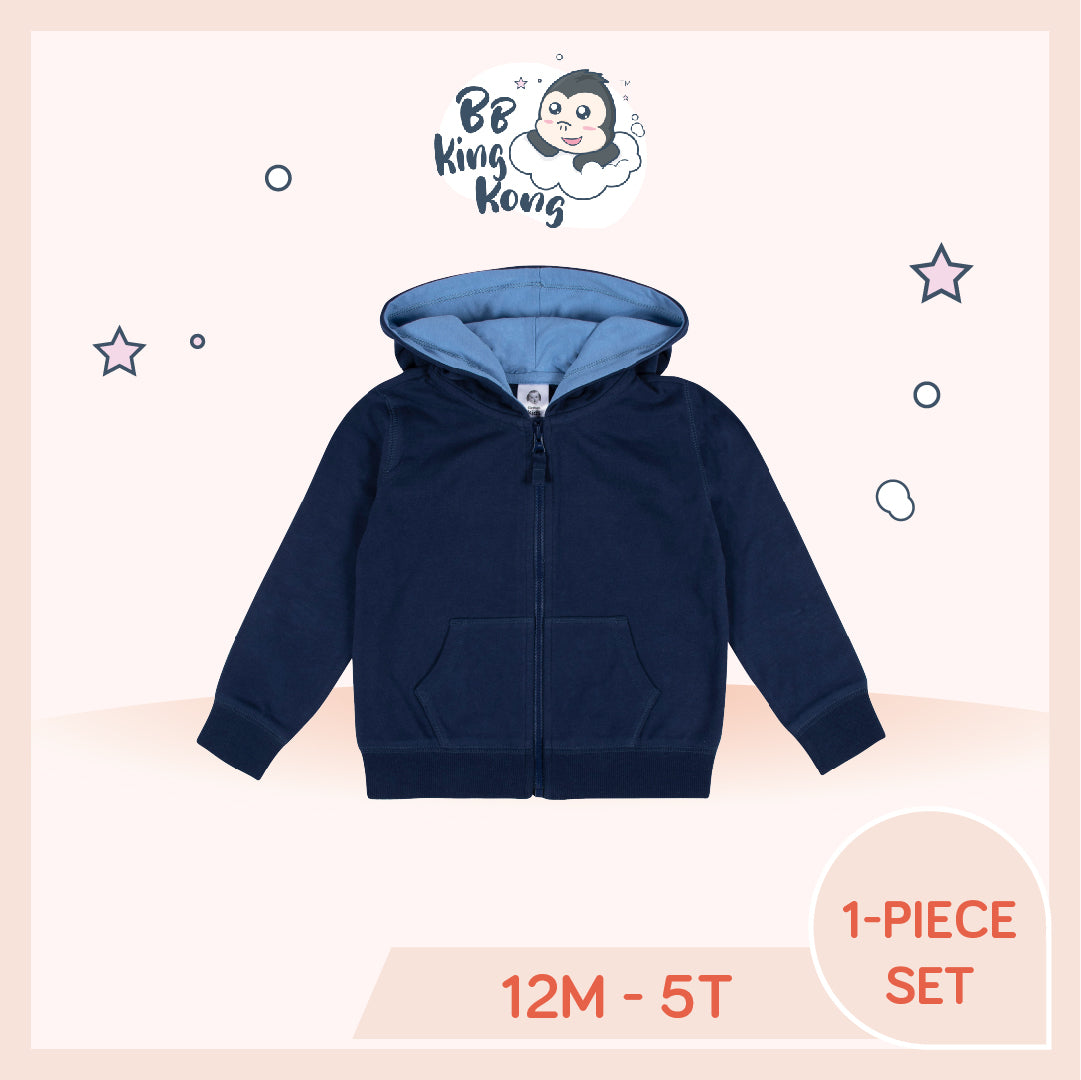 Gerber 2 Pack Baby&Kids Boy Blue Hoodie for 12 months to 5 years old