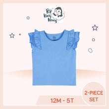 Load image into Gallery viewer, Gerber 2 Pack Baby&Kids Girl Blue Short Sleeve Top