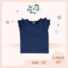 Load image into Gallery viewer, Gerber 2 Pack Baby&Kids Girl Blue Short Sleeve Top