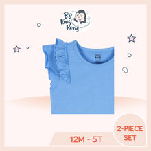 Load image into Gallery viewer, Gerber 2 Pack Baby&Kids Girl Blue Short Sleeve Top