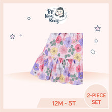 Load image into Gallery viewer, Tank knit dress with florals for 12 months to 5 years old