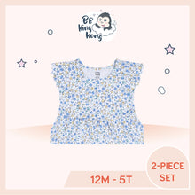 Load image into Gallery viewer, Ruffled Sleeve dress features a comfy crew neck and a flowy style