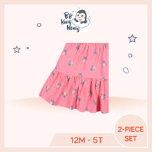 Load image into Gallery viewer, Pink ruffled Sleeve knit dress for 12 months to 5 years old