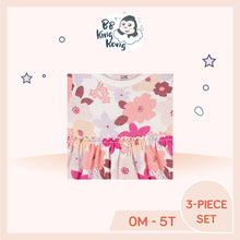 Load image into Gallery viewer, White floral dress with comfy crew neck design