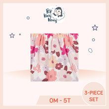 Load image into Gallery viewer, White dress features super soft cotton rib fabric with floral design