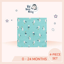 Load image into Gallery viewer, Tiffany blue cloth with small animal print