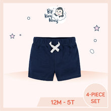 Load image into Gallery viewer, Navy colour shorts for 12 months to years old
