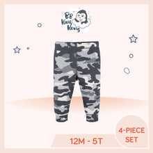 Load image into Gallery viewer, Gray camo pants for 12 months to 5 years old