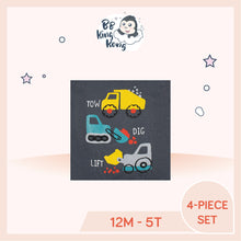 Load image into Gallery viewer, Truck print art design on gray colour clothing