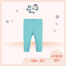Load image into Gallery viewer, Blue baby girl pants with white dots for 0 months to 5 years old