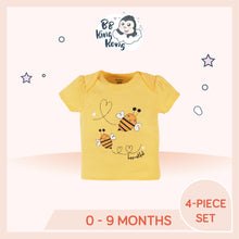 Load image into Gallery viewer, Yellow Gerber Baby Girl tee with bumblebee art