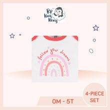 Load image into Gallery viewer, Glitter rainbow art with text 'Follow your dreams'