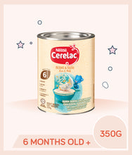 Load image into Gallery viewer, Cerelac Infant Cereal Rice & Milk 350g Tin is for kids over 6 months old