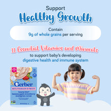 Load image into Gallery viewer, Gerber Cereal Toddler Hearty Bits Multigrain Banana Apple Strawberry 227g Box