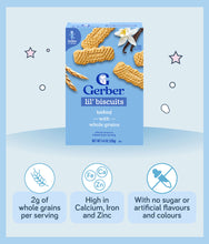 Load image into Gallery viewer, Gerber Snack Lil Biscuits 126g Box