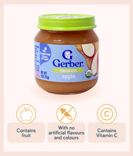 Load image into Gallery viewer, Gerber Organic Apple Baby Food 113g Jar