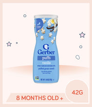 Load image into Gallery viewer, Gerber Puffs Vanilla 42g Canister