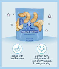 Load image into Gallery viewer, Gerber Snack Banana Cookies 142G Box Makanan Bayi 12 months+/Baby Food Snack/Biscuit