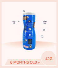 Load image into Gallery viewer, SIde view of Gerber Puffs Blueberry 42g Canister