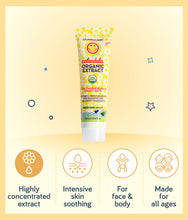 Load image into Gallery viewer, Key features of California Baby Calendula Organic Extract for soothing sensitive skin