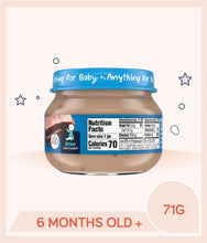 Load image into Gallery viewer, SIde packaging view of Gerber Beef & Gravy 71g jar with nutrition facts