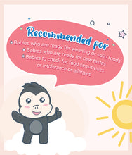 Load image into Gallery viewer, Gerber Organic Apple Baby Food 113g Jar is recommended for babies ready for solid foods, new tastes and allergy testing