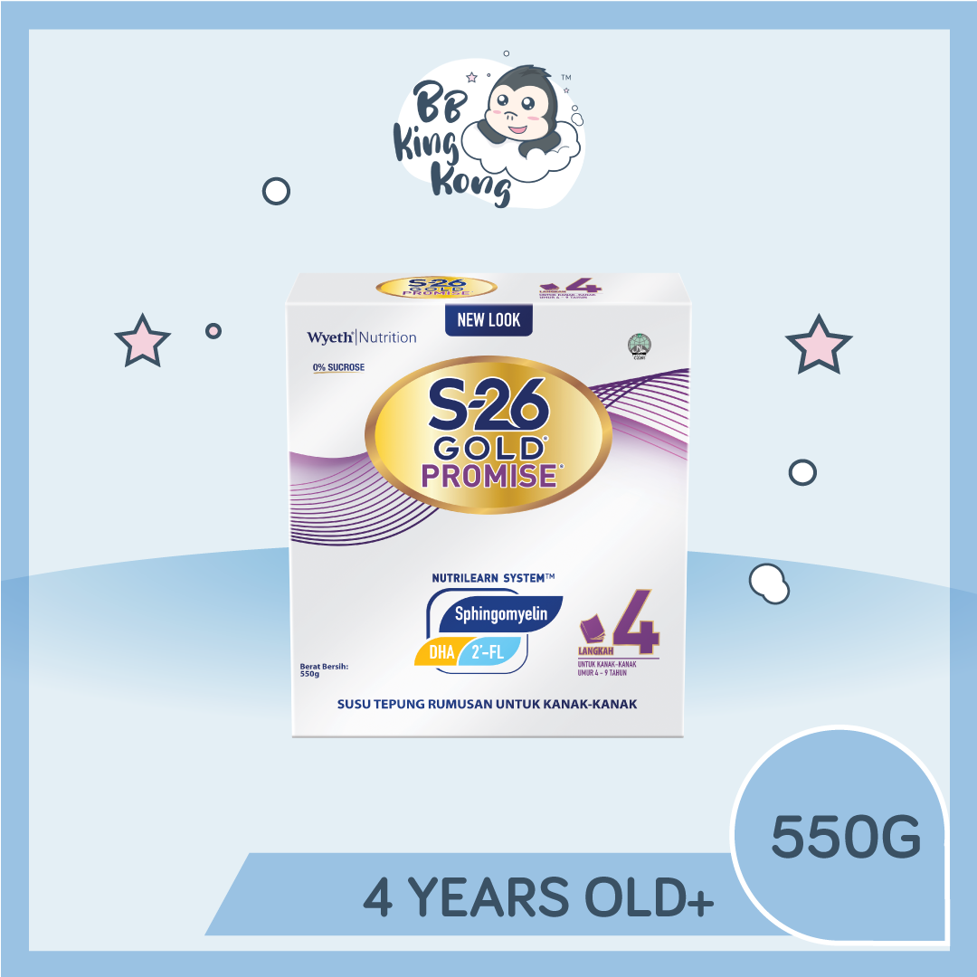 S-26 Gold Promise 550g is for kids over 4 years old