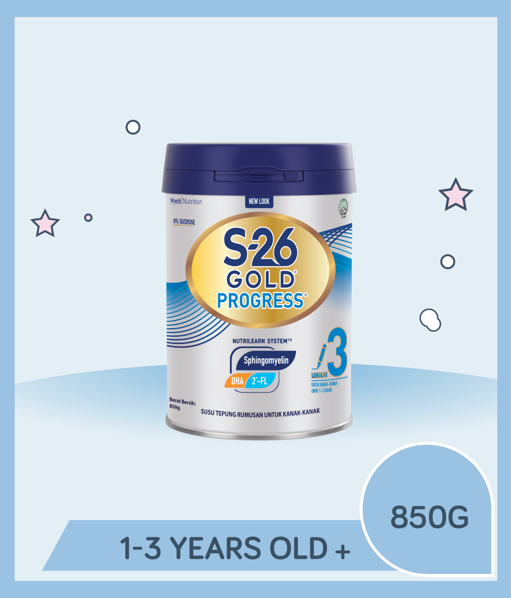 S-26 Gold Progress 900g Tin is for kids 1 to 3 years old