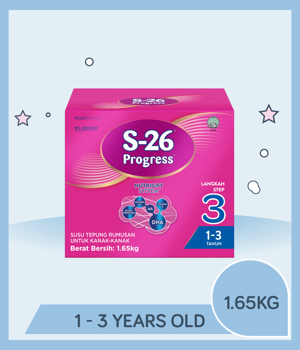 S-26 Progress 1.65kg BIB is for kids 1 to 3 years old