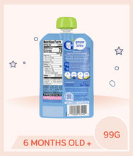 Load image into Gallery viewer, Nutrition facts and info of Gerber Organic Pear Blueberry Apple Avocado 99g Pouch