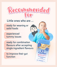 Load image into Gallery viewer, Gerber Fruit & Probiotic Infant Cereal Oatmeal Banana recommended for weaning, tummy issues and improve gut function