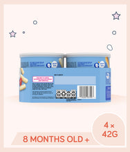 Load image into Gallery viewer, Back view of Gerber Lil' Crunchies value pack with product information