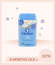 Load image into Gallery viewer, Gerber Single Grain Cereal Rice 227g Container is for kids over 6 months old