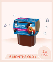 Load image into Gallery viewer, Front tilt view of Gerber Prune Apple tub packaging