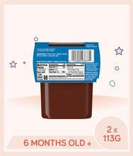 Load image into Gallery viewer, Back view of Gerber Prune Apple tub packaging with nutrition facts and info