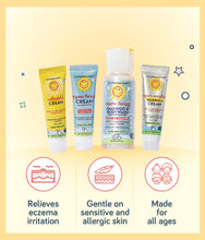 Load image into Gallery viewer, California Baby Eczema Relief sample pack relieves eczema irritation, gentle on sensitive and allergic skin, made for all ages