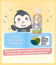 Load image into Gallery viewer, California Baby Super Sensitive Organic Body Oil is 100% plant-based ingredients with USDA-certified
