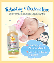 Load image into Gallery viewer, California Baby Super Sensitive Organic Body Oil seals in the skins moisture and absorbs quickly