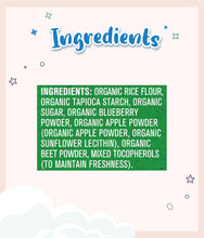 Load image into Gallery viewer, Ingredients of Gerber Organic Teethers Blueberry Apple Beet 48g