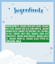 Load image into Gallery viewer, Ingredients of Gerber Organic Lil Crunchies White Cheddar Broccoli 45g Canister